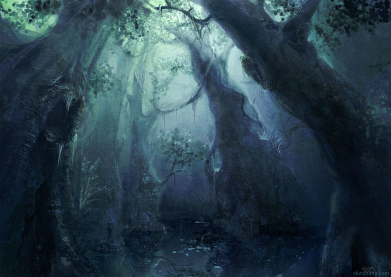 dark fantasy forest